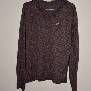 Heather Burgundy Hooded pullover